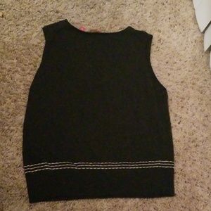 Black sweater vest